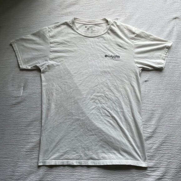 Columbia PFG Fishing American Flag Saltwater Fishing T-Shirt Size Medium - Picture 2 of 5